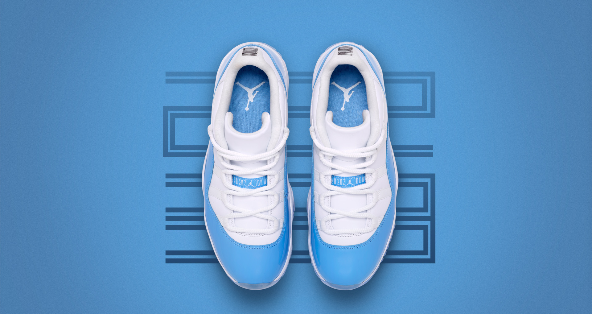 Jordan 11 white university blue sales